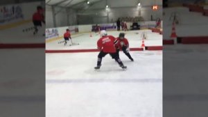 Мега крутая хоккейная тренировка на координацию и силовую борьбу. Академия Дениса Абдуллина