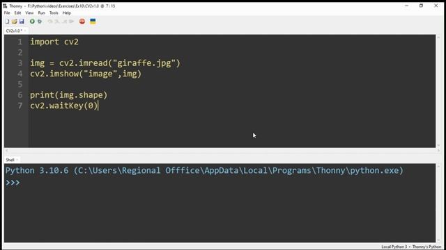 Python Exercise # 10 | Open Image File with CV2 Module смотреть онлайн