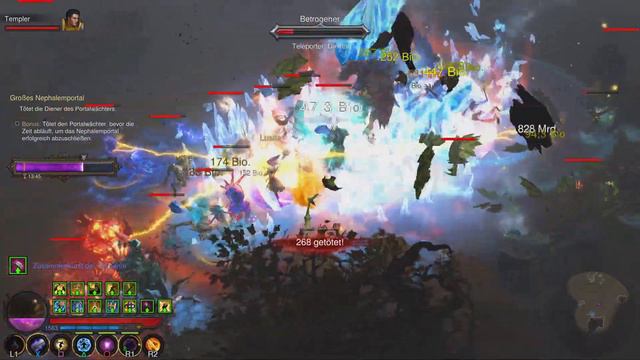 Diablo 3 Season 28 Mage Tal Rasha's Meteor GR124 in 1:52,683 min смотреть онлайн