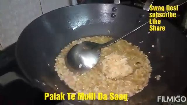 Palak Te Mulli Da Saag || Recipe || Swag Desi смотреть онлайн