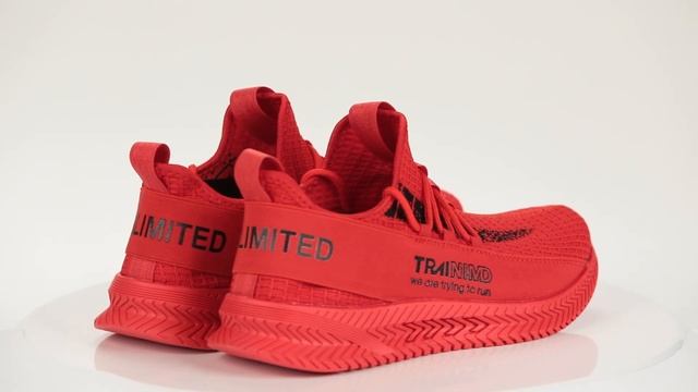 Красные кроссовки из текстиля VC001-100 смотреть онлайн