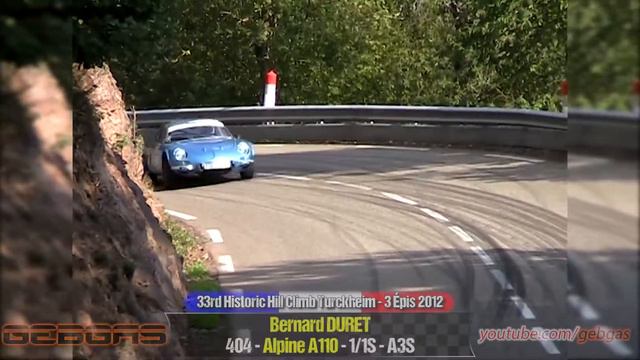 Alpine A110 - Bernard DURET - HILL CLIMB - 2012 - Turckheim-Trois Epis смотреть онлайн