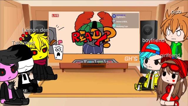 FNF React to tiky Live streaming | Friday night funkin gacha club смотреть онлайн