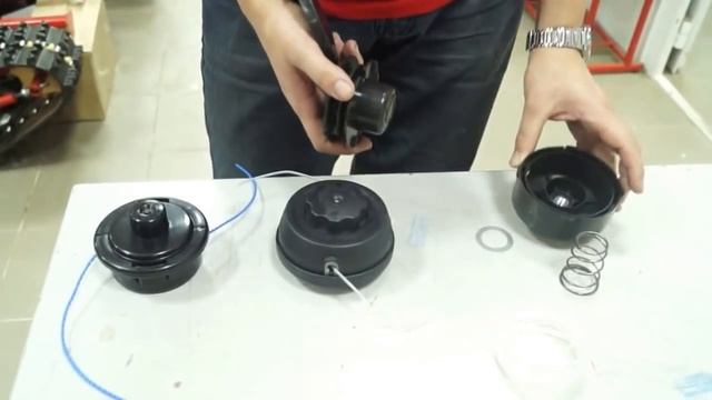 Выбор шпули для мотокосы и пример намоток лески на катушку бензотриммера смотреть онлайн