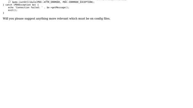 Code Review: standard and common config file for core php project смотреть онлайн