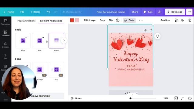 Valentine's Day Email Graphic Using Canva / GIF for email смотреть онлайн