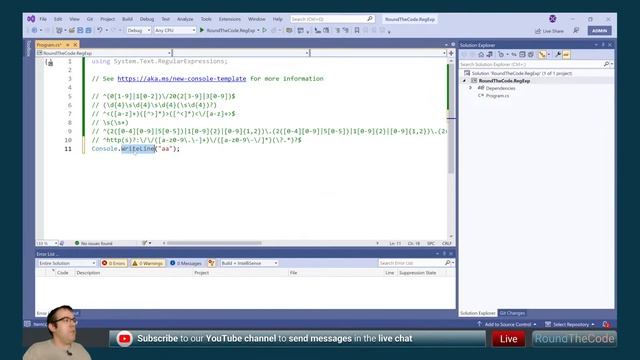 RegEx: How to use in C#? Expression examples смотреть онлайн