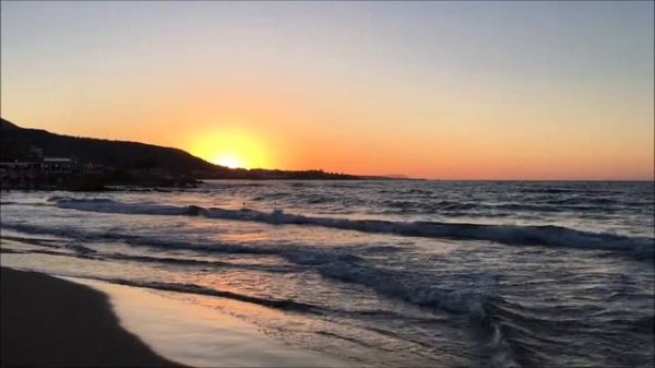 Море на закате.