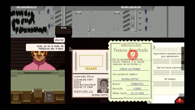 Papers Please-#6-Vince Lestrade el "Asesino" смотреть онлайн