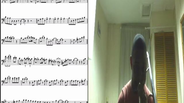 Practicing Jazz Trombone Solo Transcription (Andy Derrick 'Moonglow') смотреть онлайн