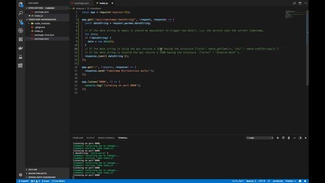 Use Route Parameters in node.js - FreeCodeCamp - Timestamp Microservice 01 смотреть онлайн
