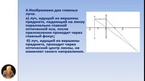 Физика, 9-й класс, Построение изображений в тонких линзах