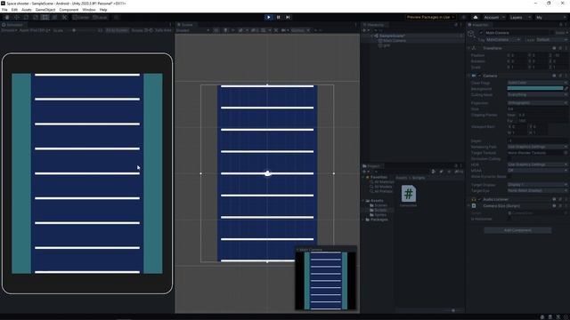 Камера по ширине. | Космический шутер на Unity. Часть #1 смотреть онлайн