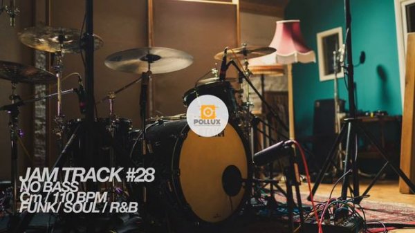 Funk Soul Jam Track / Backing Track #28 (No Bass) Cm 110 BPM #Backing #Track #Drums #Bass