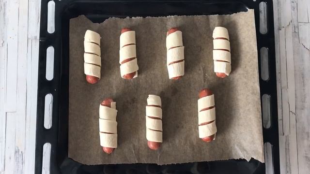 Сосиски в слоеном бездрожжевом тесте смотреть онлайн