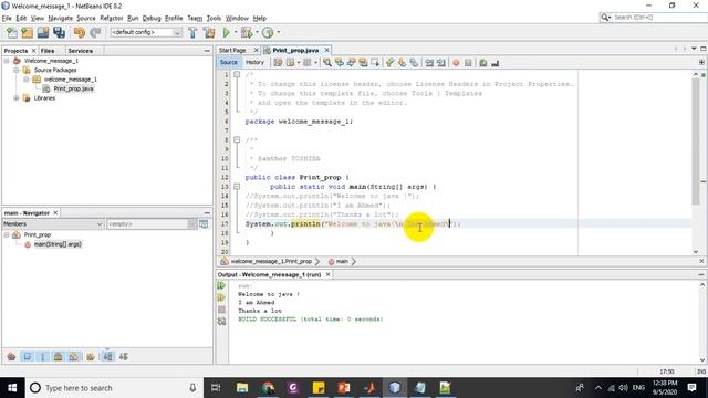 Java Programming Course For Beginners (#4 Output Message Properties) شرح بالعربي смотреть онлайн