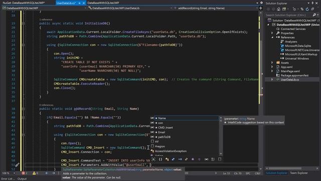 SQLite with UWP смотреть онлайн