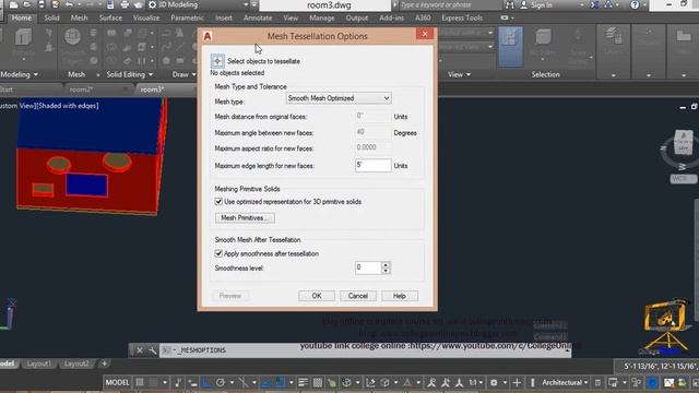 how 3d modeling working space works in AutoCAD 2017 Lecture 24 смотреть онлайн