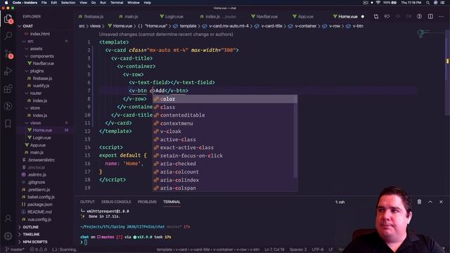 Realtime Chat with Vue.js and Firebase pt1 смотреть онлайн
