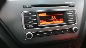 Настройка даты и времени на КИА РИО 3 / KIA RIO 3