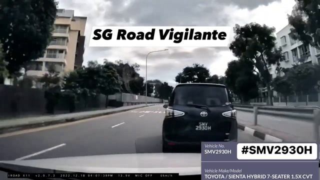 18dec2022 phv #SMV2930H toyota sienta cutting off camcar braking game swerve to block camcar смотреть онлайн