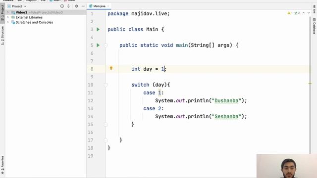 Java dasturlash tili. 6-dars: Shartli qatorlar: switch haqida смотреть онлайн
