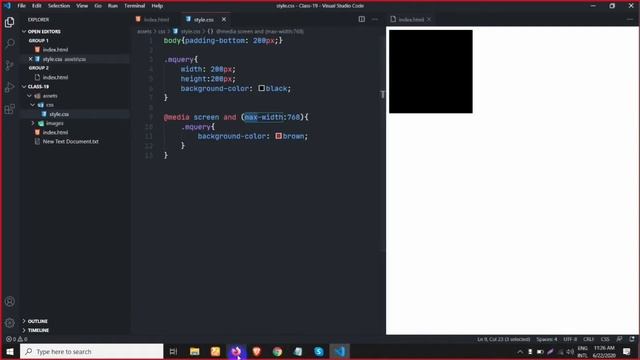 CSS Media Query Responsive Design property | How can USE Media Query Responsive Design? | Part-27 смотреть онлайн