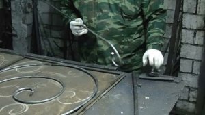 5. Загибаем рисунок. Холодная ковка.Без станков и нагрева своими руками. АнтиковкА 9