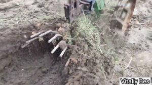 Картофелекопалка веерная для мотоблока. Обзор и проверка в работе .