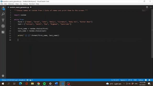Random Name Generator | Python Programming смотреть онлайн