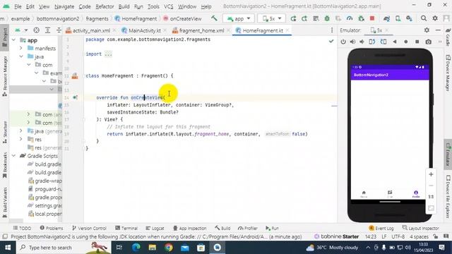 Bottom Navigation in Native Android with Fragments 2023 смотреть онлайн