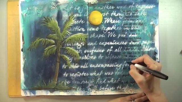 sometimes i vlog about art journaling - "escape" page смотреть онлайн