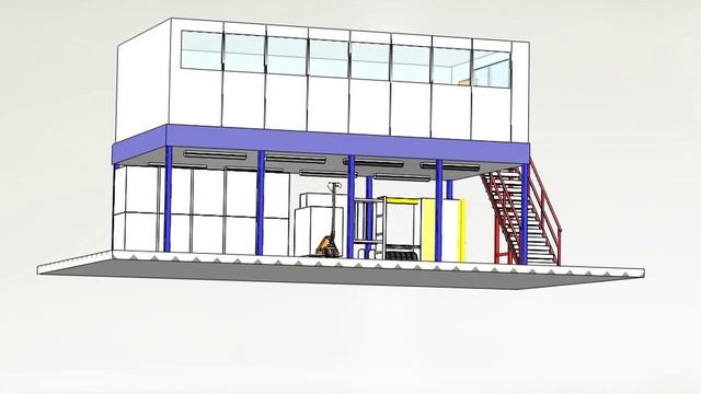 Универсальный мезонин для склада. смотреть онлайн