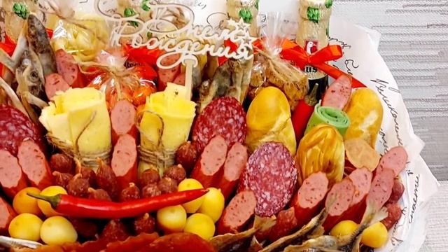 Мясной букет в деревянном ящике ХХL смотреть онлайн