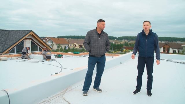 Модная плоская кровля для коттеджа за 7 дней под ключ. смотреть онлайн