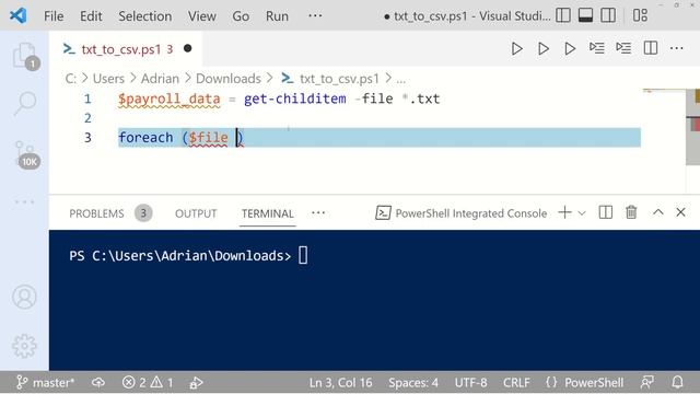 PowerShell! Converting Text Files to csv смотреть онлайн