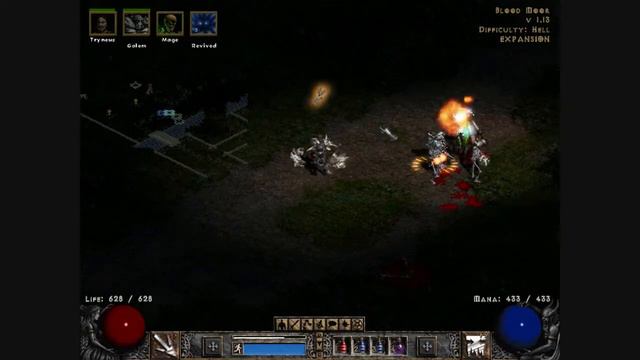Diablo 2 LoD Necromancer 1st Quest on Hell 2/3 смотреть онлайн