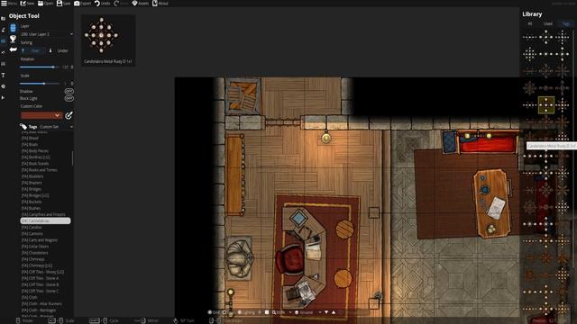 Mapmaker At Work - Dungeondraft Timelapse [the Waiting Room] смотреть онлайн