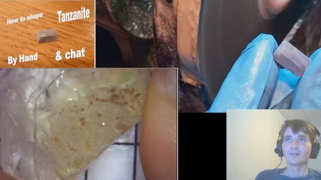 How to cut gems by hand! Tanzanite смотреть онлайн