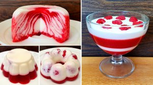 Желе из малины - 3 варианта подачи