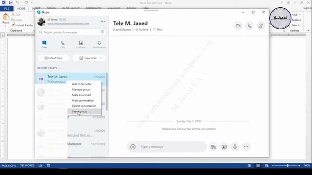 How to leave a group chat in Skype смотреть онлайн