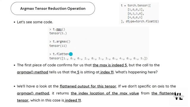 PyTorch Basics | Part Seven | Tensor Operations | ArgMax and Reduction Operations смотреть онлайн