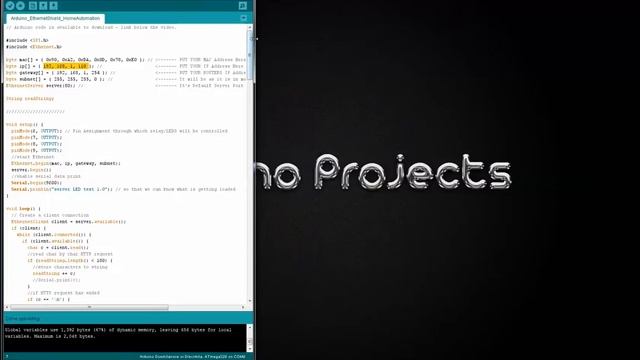 Arduino and Ethernet Shield for Home Automation (Control) смотреть онлайн