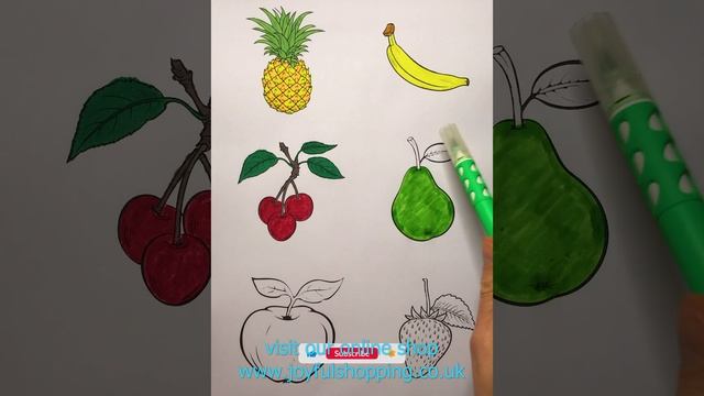21 b - Magically Colouring Fruits - Pineapple, Banana, Cherries, Pear, Apple, Strawberry ?????? смотреть онлайн