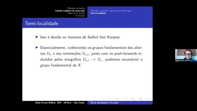 Fábio Ruffino (UFSCar) - Breve introdução à K-teoria смотреть онлайн