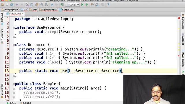 execute around method pattern in java part 1 смотреть онлайн