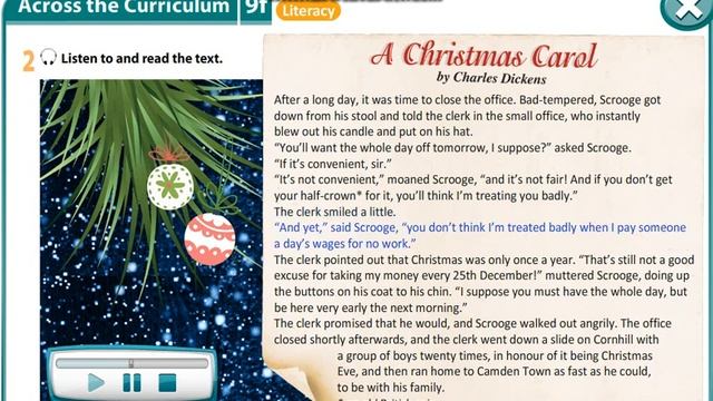 Excel 8 module 9 p108 A Christmas Carol text ver смотреть онлайн
