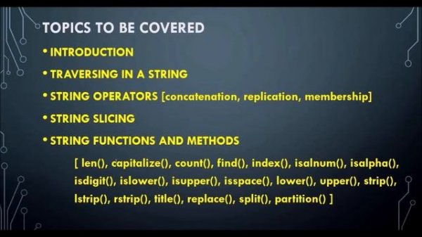 STRINGS IN PYTHON PART 4