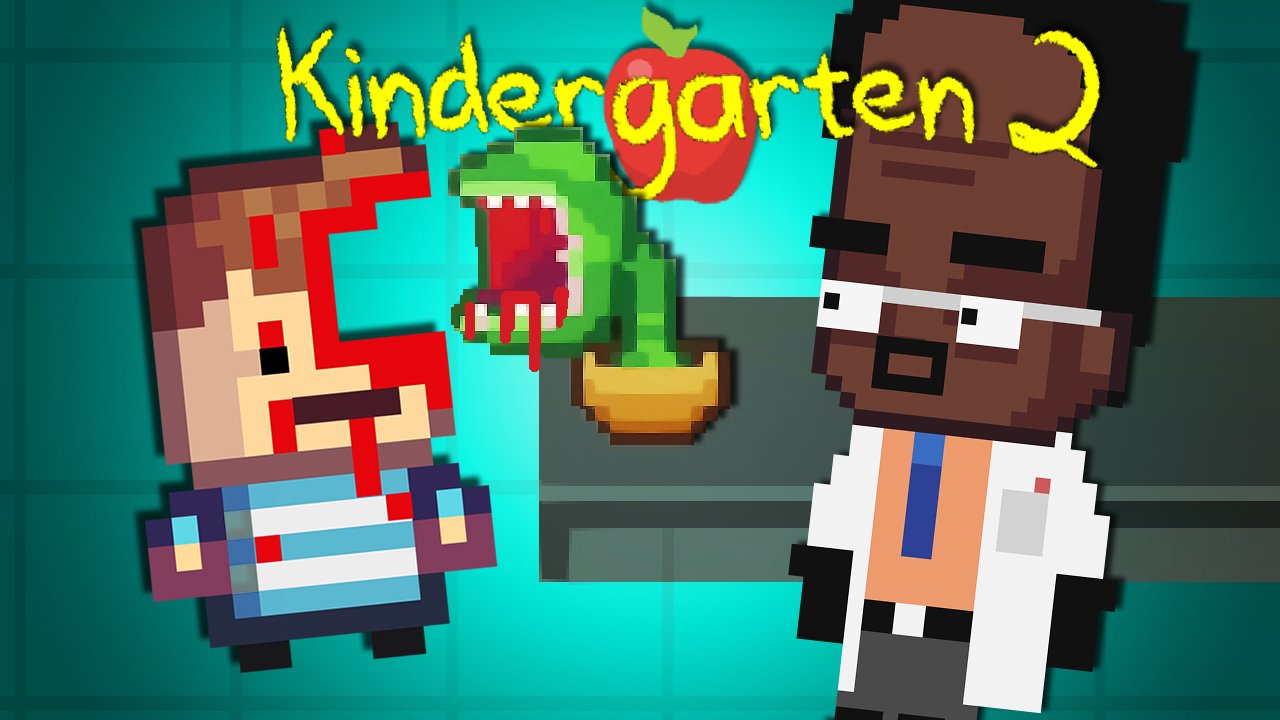 КАК ПРАВИЛЬНО КОРМИТЬ ЦВЕТКА-ЛЮДОЕДА ► Kindergarten 2 #2 Прохождение смотреть онлайн