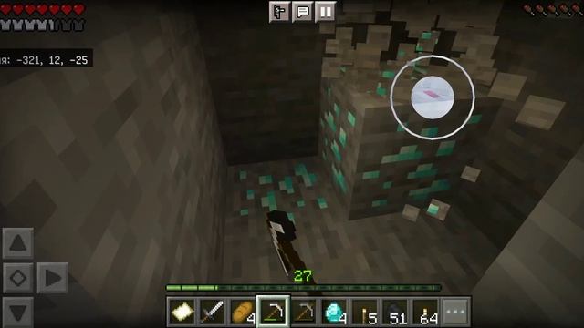 2 кладки алмазов рядом Minecraft Bedrock